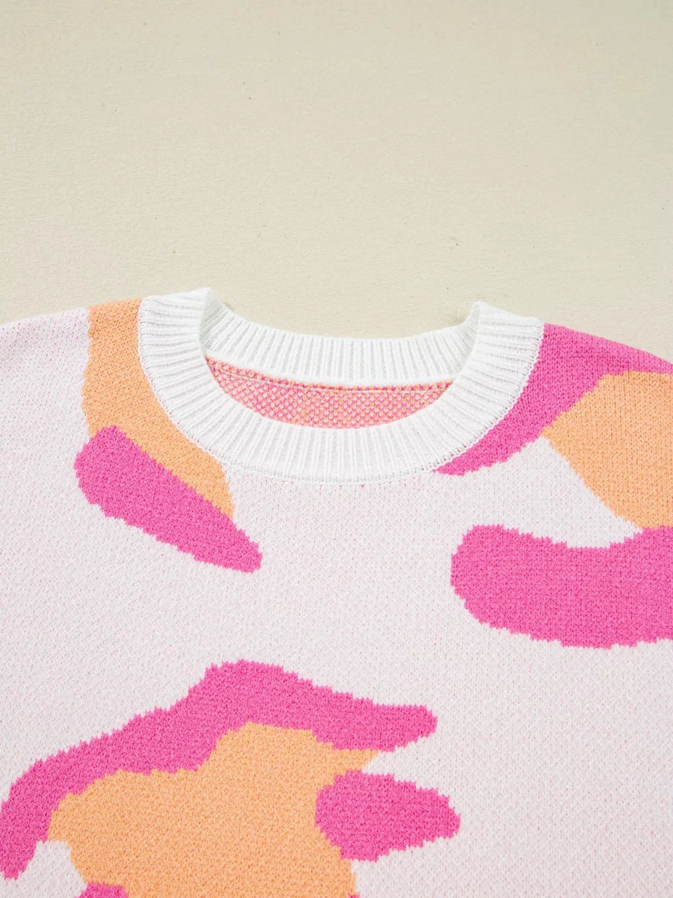 Leopard Print Drop Shoulder Baggy Sweater sold by Charming Charlie product image thumbnail 5