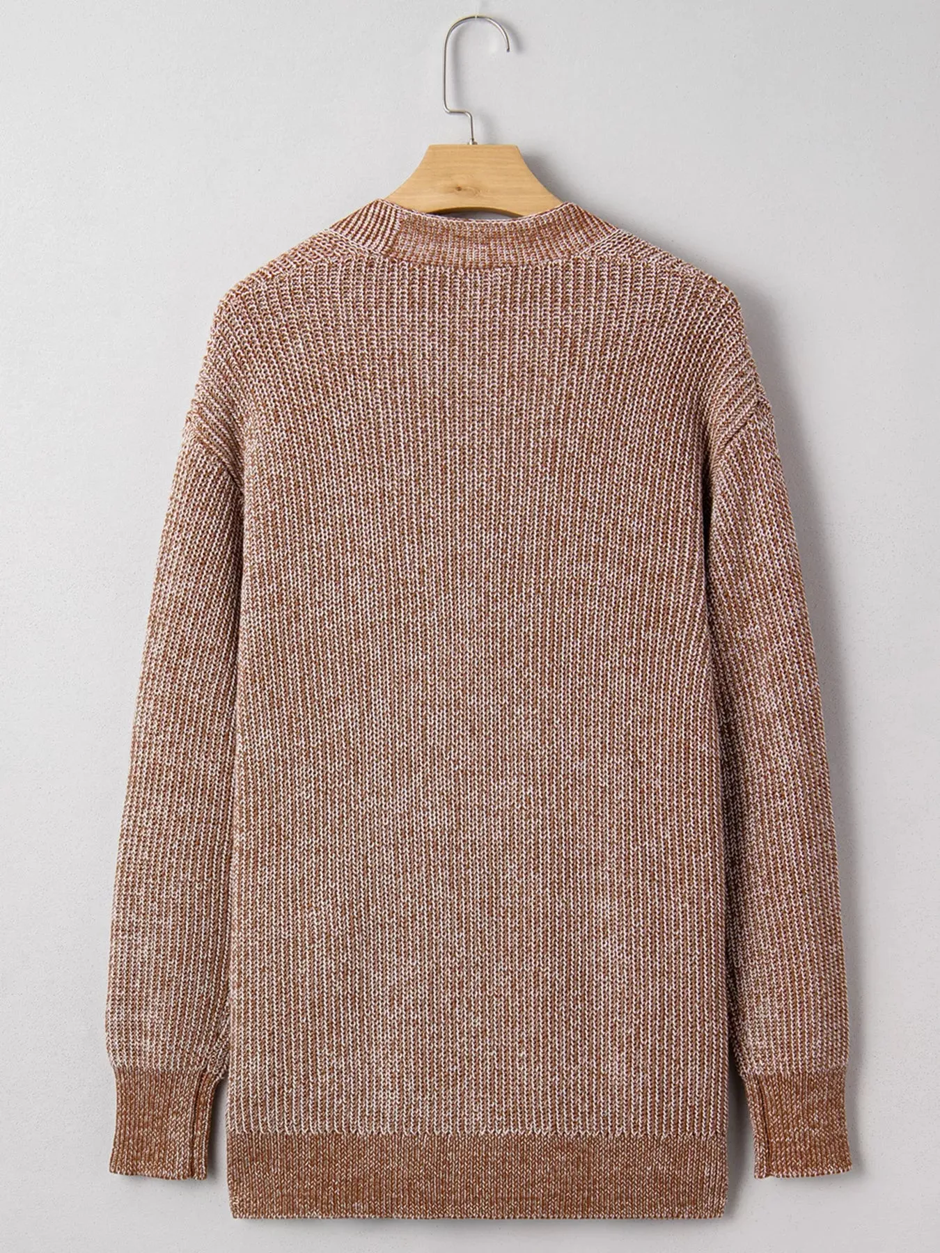 Open Front Dropped Shoulder Cardigan with Pockets sold by Charming Charlie product image thumbnail 5