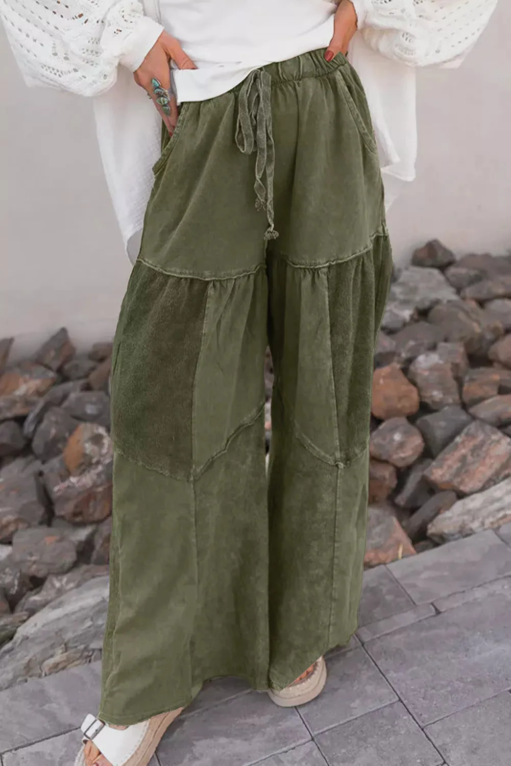 Tiered Wide Leg Pants sold by Charming Charlie product image thumbnail 5