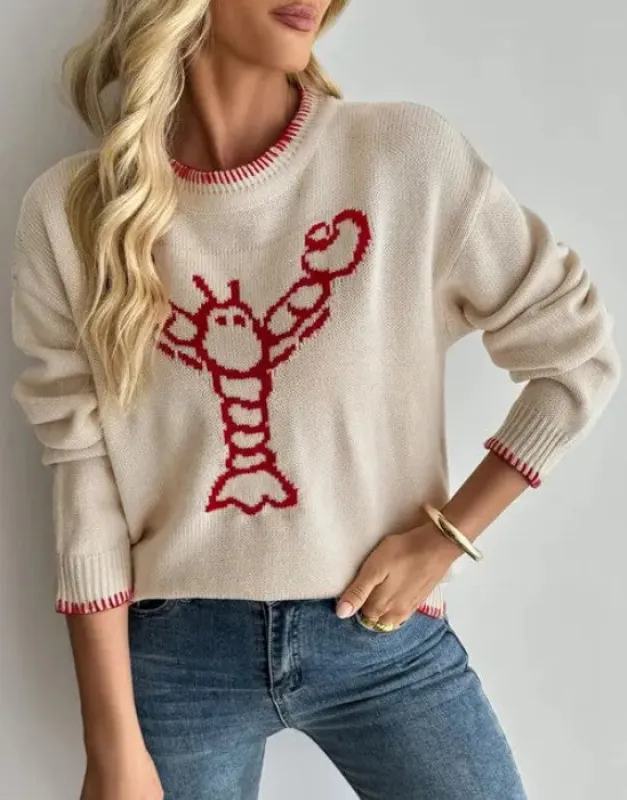 Lobster  Pullover Sweater sold by Charming Charlie