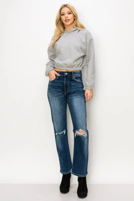 AT1087STD HIGH RISE STRETCH STRAIGHT JEANS sold by Charming Charlie product image thumbnail 5