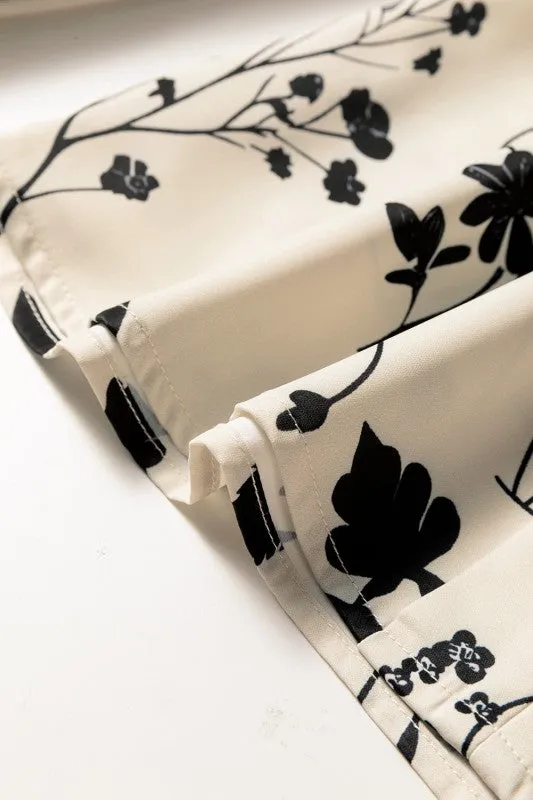 Floral Split Neck Long Sleeve Blouse sold by Charming Charlie product image thumbnail 5