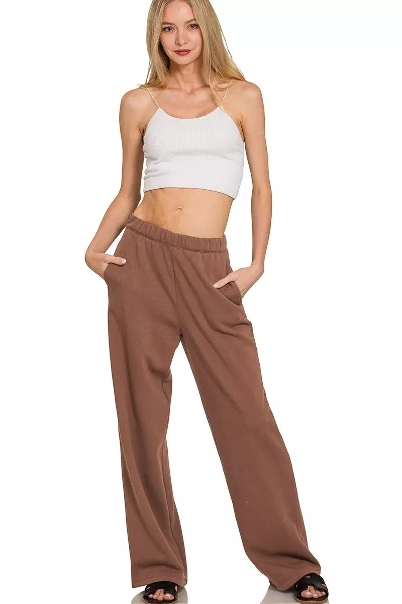 Zenana Fleece Sweatpant with Pockets sold by Charming Charlie product image thumbnail 2