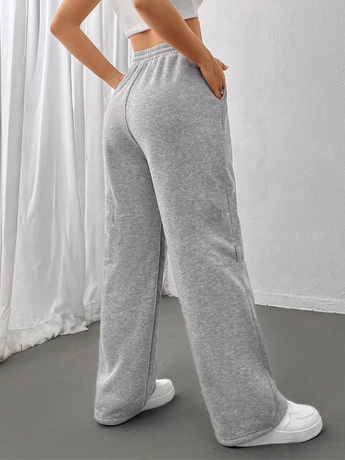 Relaxed Fit Drawstring Waist Solid Pants sold by Charming Charlie product image thumbnail 5