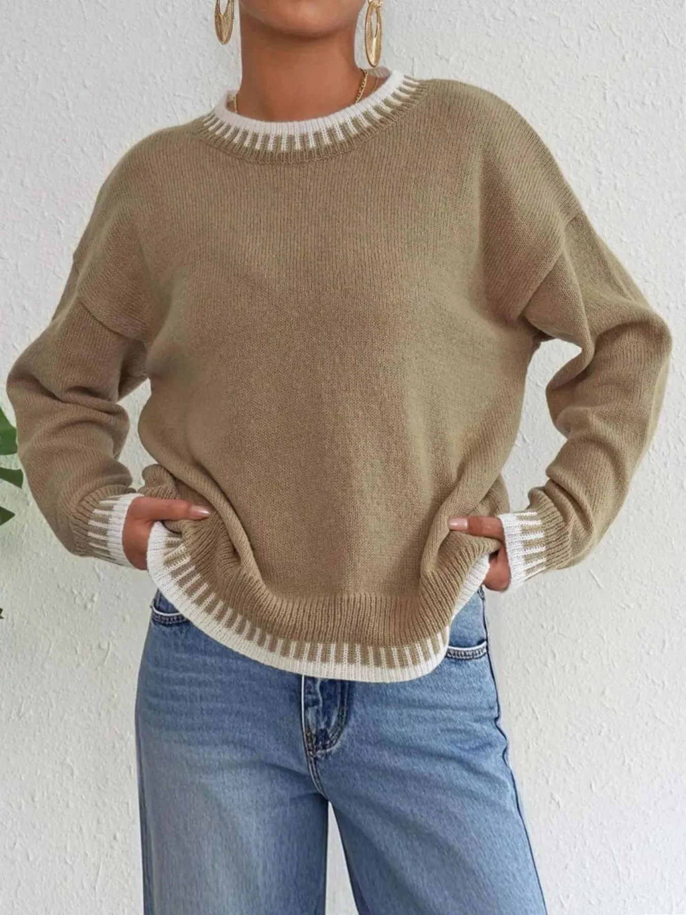 Relaxed Fit Long Sleeve Sweater sold by Charming Charlie