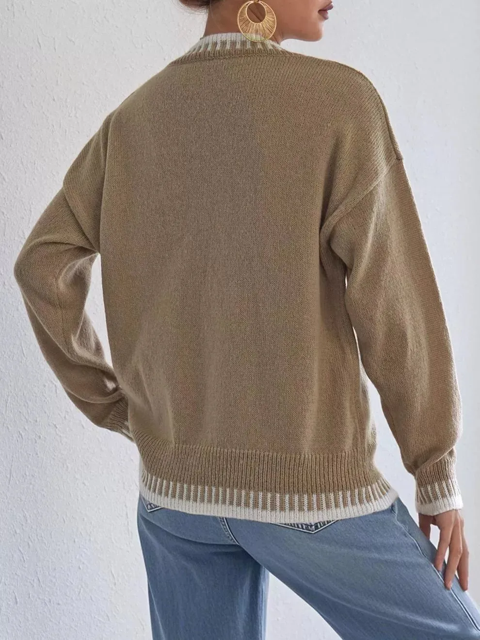 Relaxed Fit Long Sleeve Sweater sold by Charming Charlie product image thumbnail 5