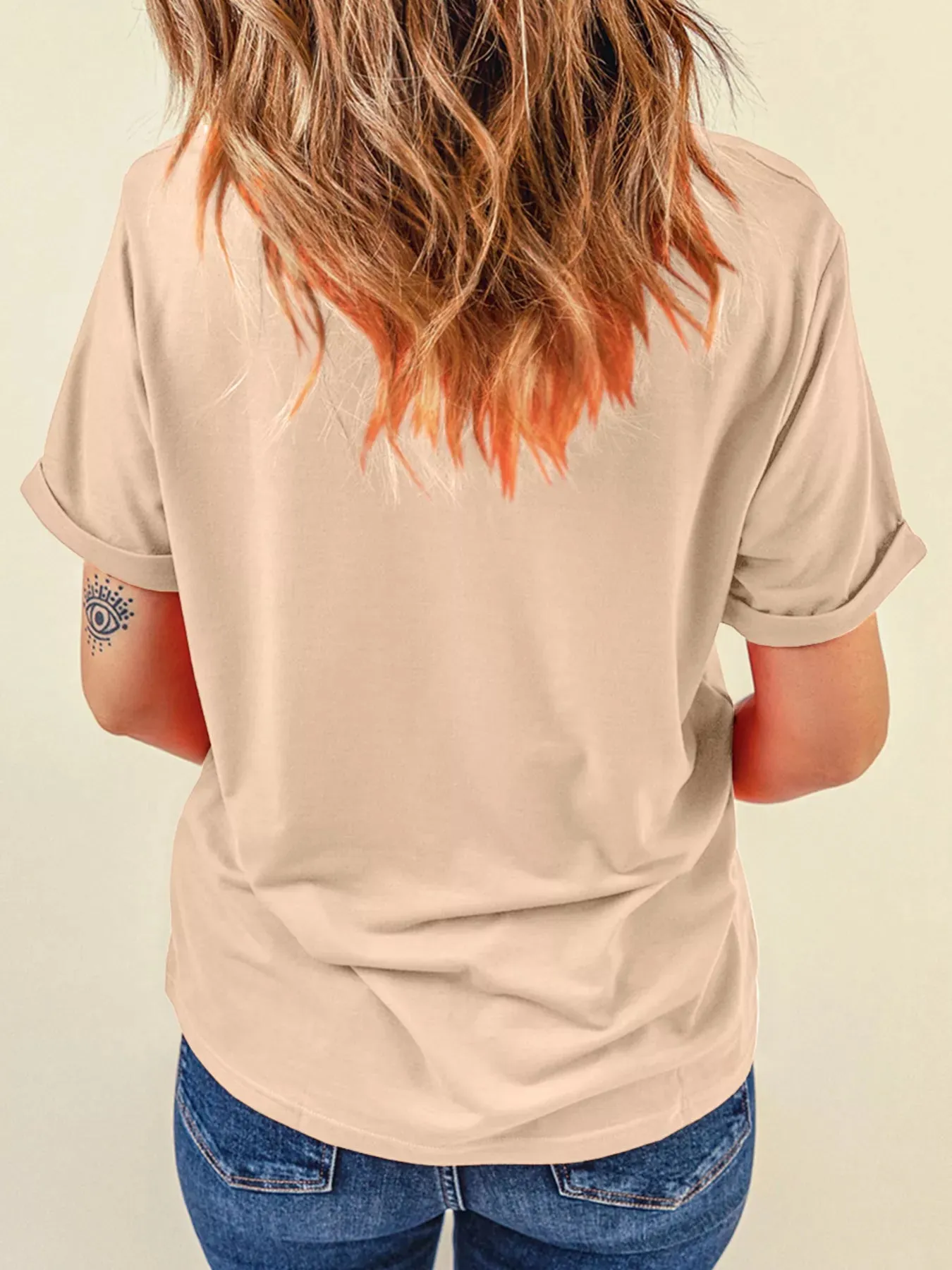Flying Mallard Sequin Patched Short Sleeve Tee sold by Charming Charlie product image thumbnail 3