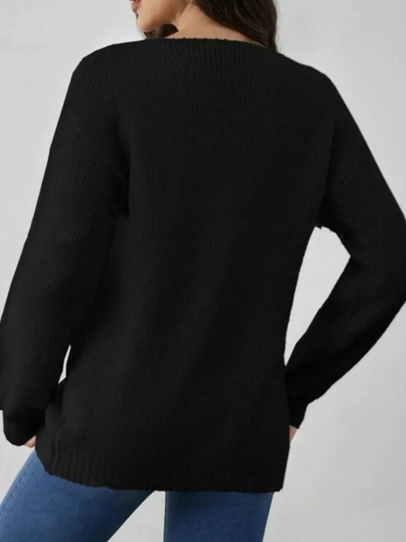 Tie-Front Long Sleeve Cardigan sold by Charming Charlie product image thumbnail 3