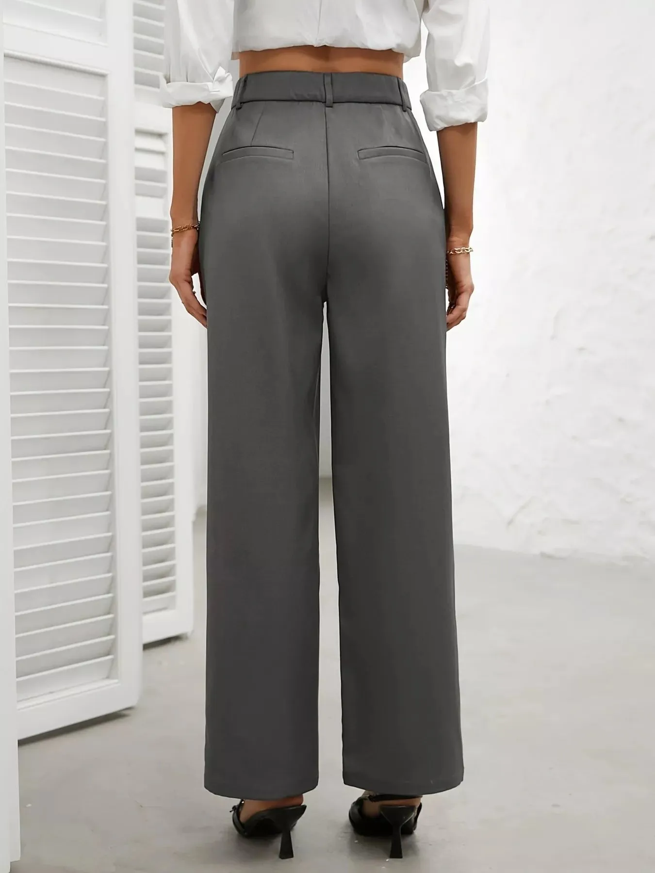 High Waist Wide Leg Pants sold by Charming Charlie product image thumbnail 2