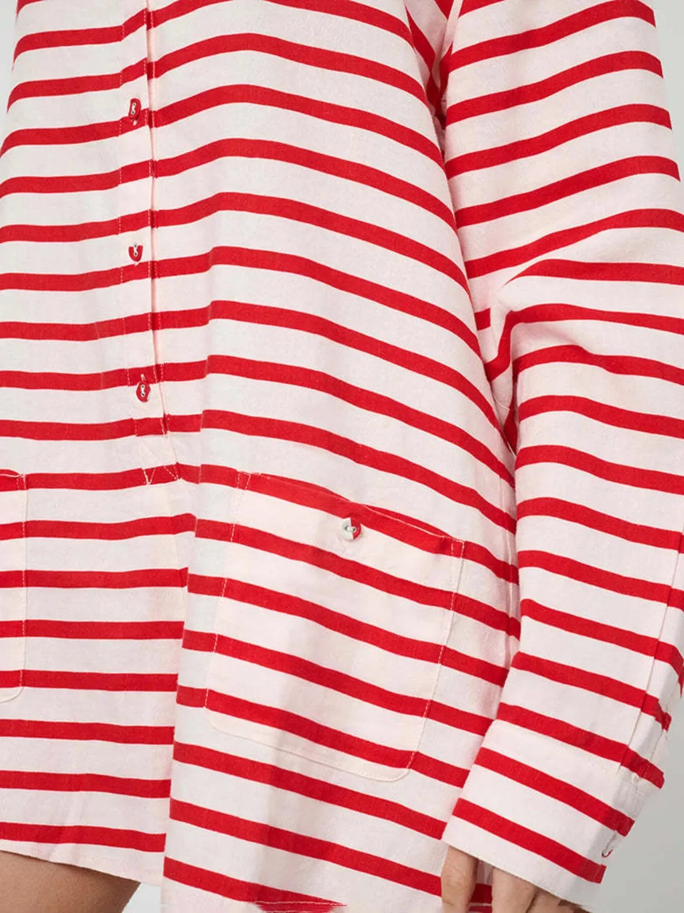 Striped Button Front Romper sold by Charming Charlie product image thumbnail 4