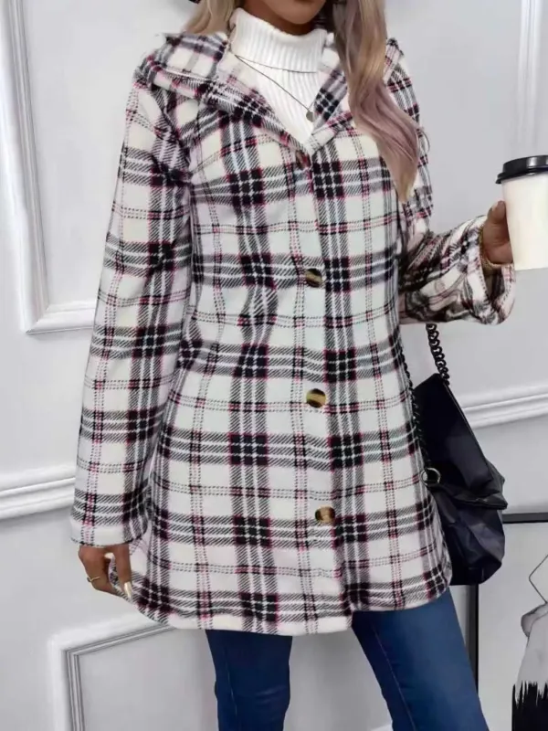 Full Size Button-Down Hooded Outerwear Plus Size sold by Charming Charlie