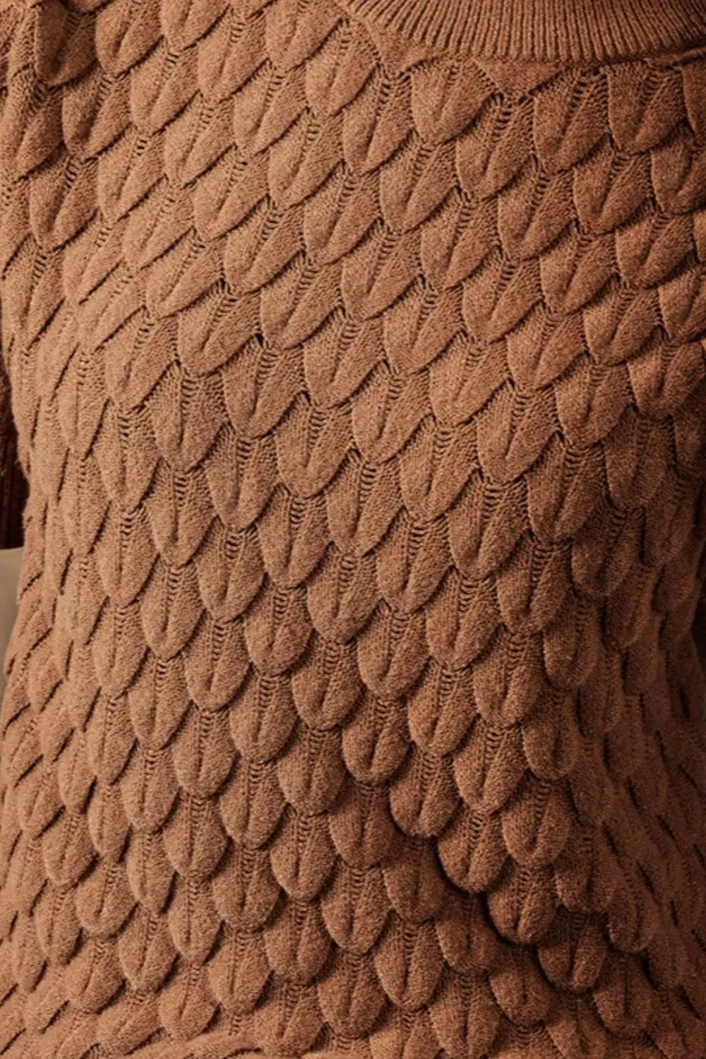 Textured Knit Short Sleeve Pullover sold by Charming Charlie product image thumbnail 3