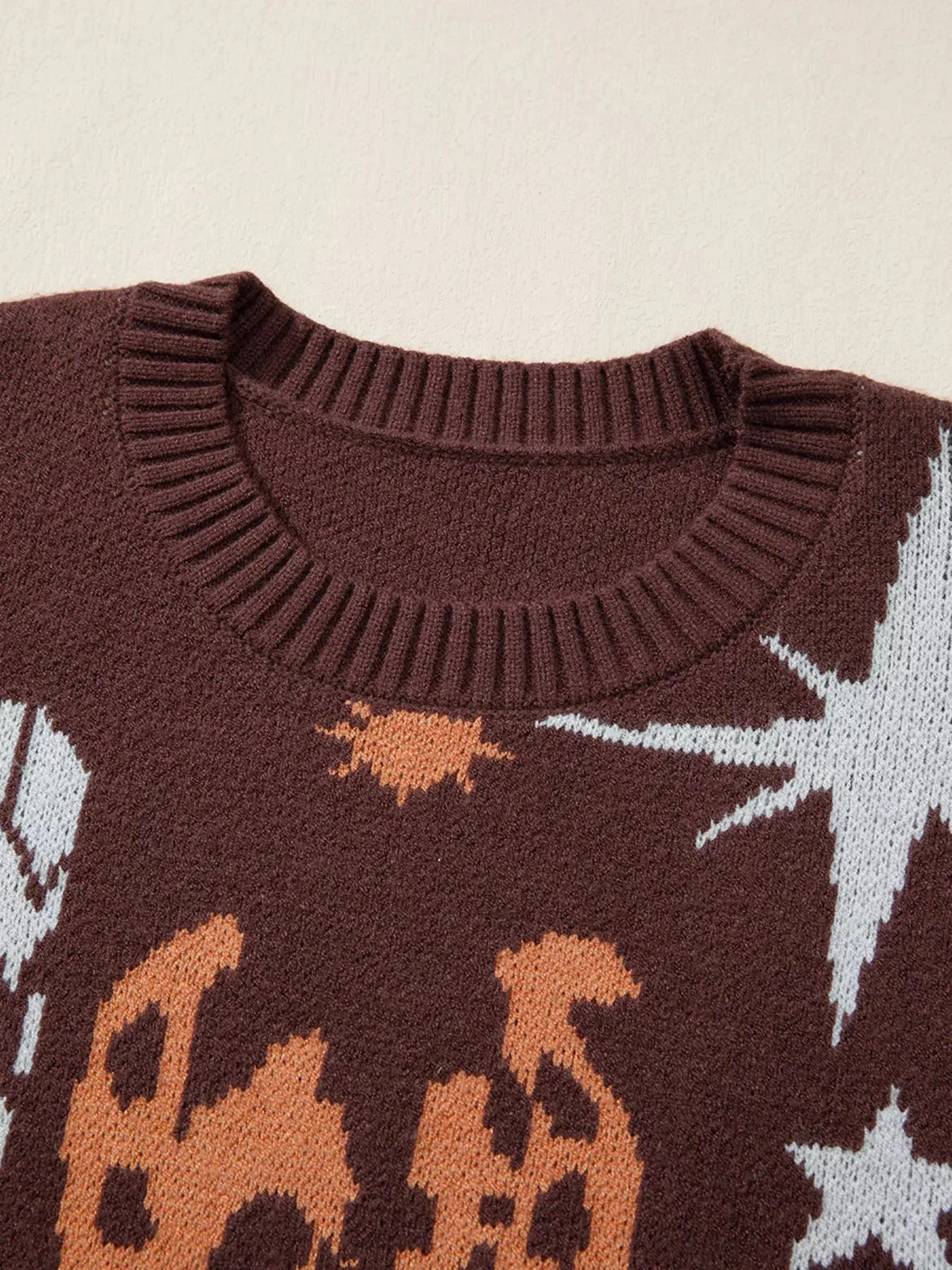 Cowgirl Round Neck Casual Sweater sold by Charming Charlie product image thumbnail 4