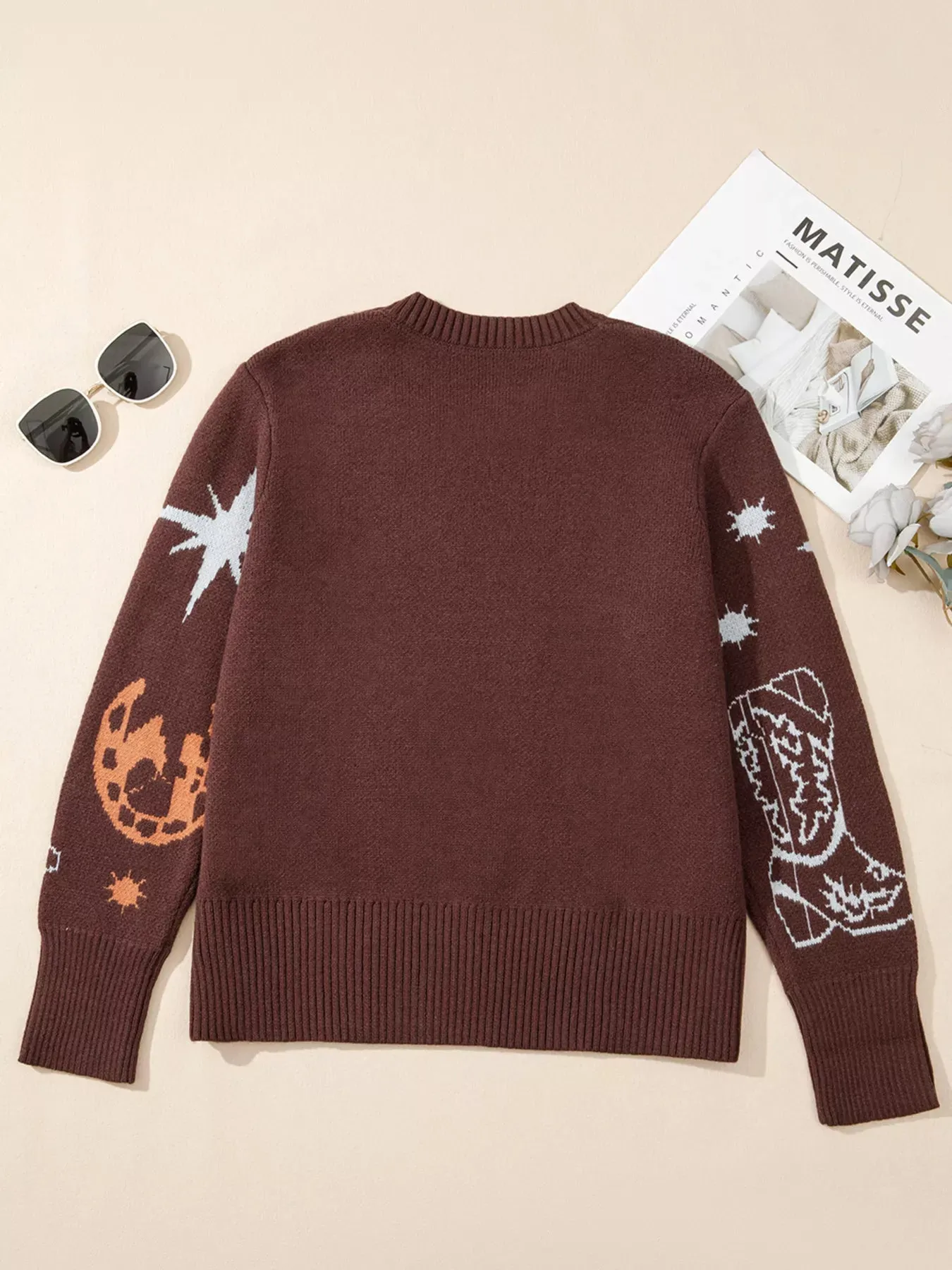 Cowgirl Round Neck Casual Sweater sold by Charming Charlie product image thumbnail 3