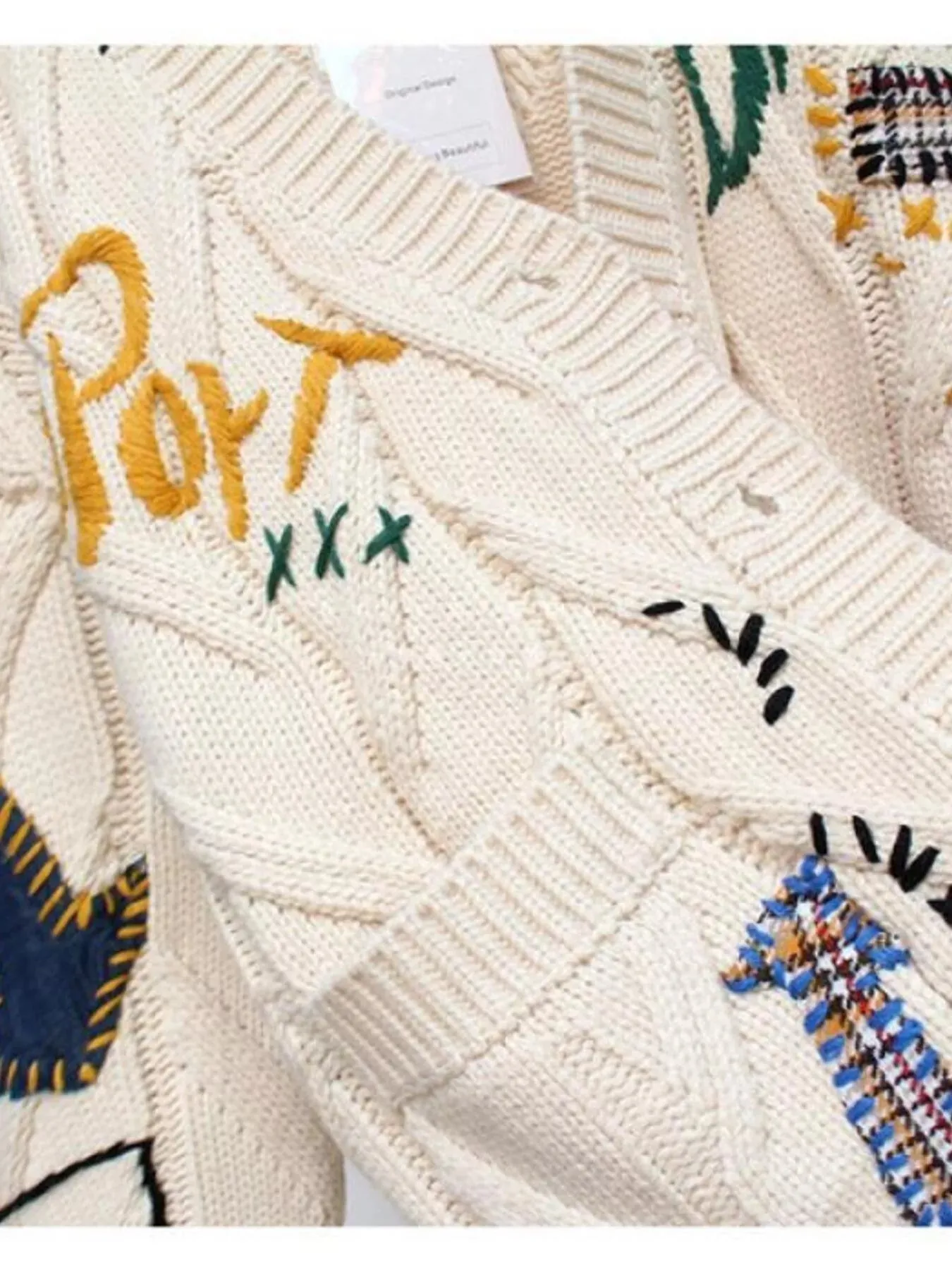 Cable Knit Button Up Cardigan sold by Charming Charlie product image thumbnail 3