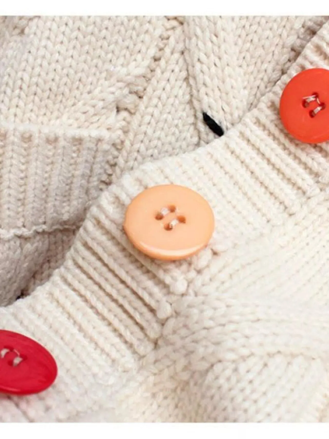 Cable Knit Button Up Cardigan sold by Charming Charlie product image thumbnail 5