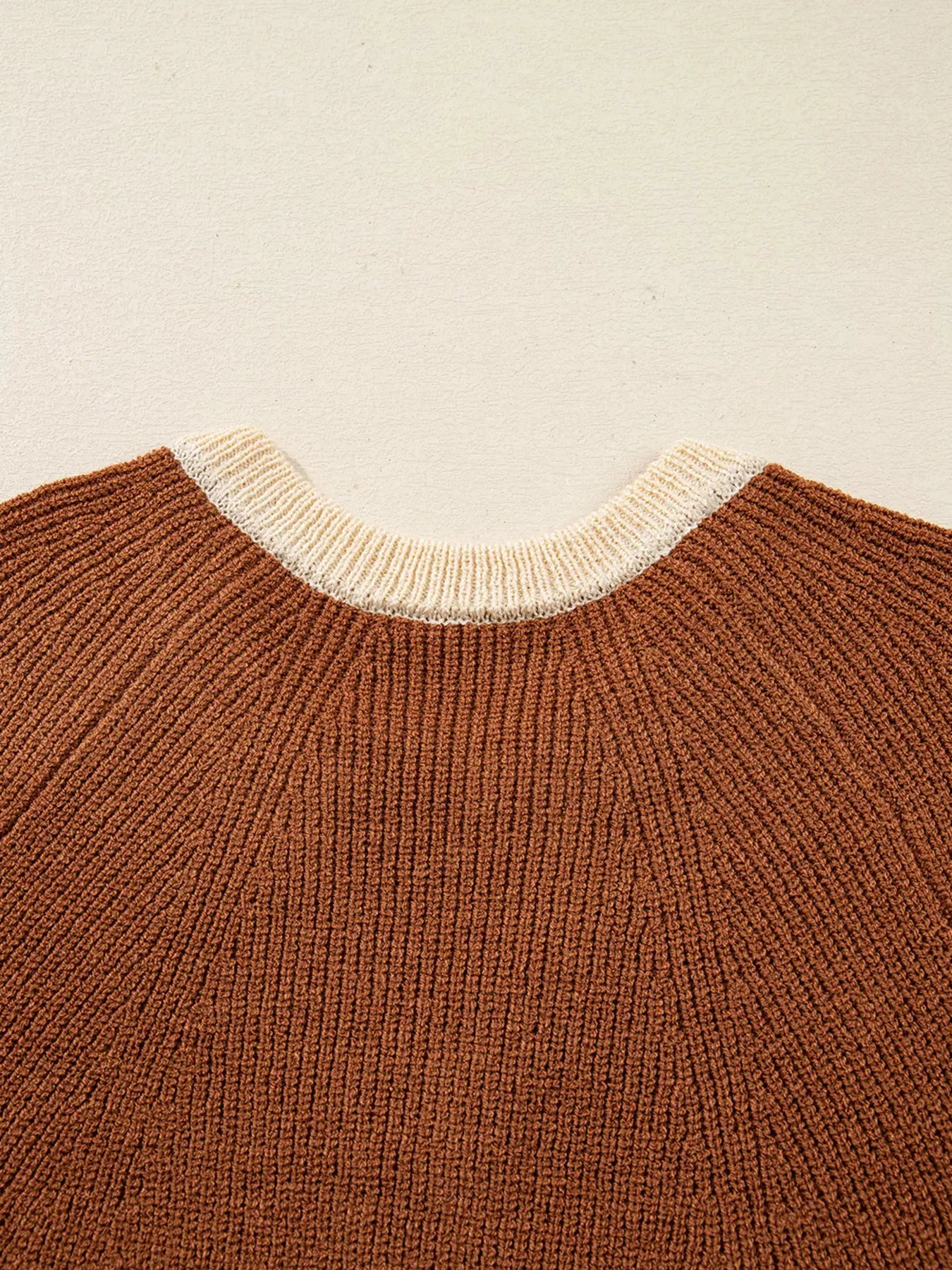 Contrast Knit V Neckline Cardigan sold by Charming Charlie product image thumbnail 5