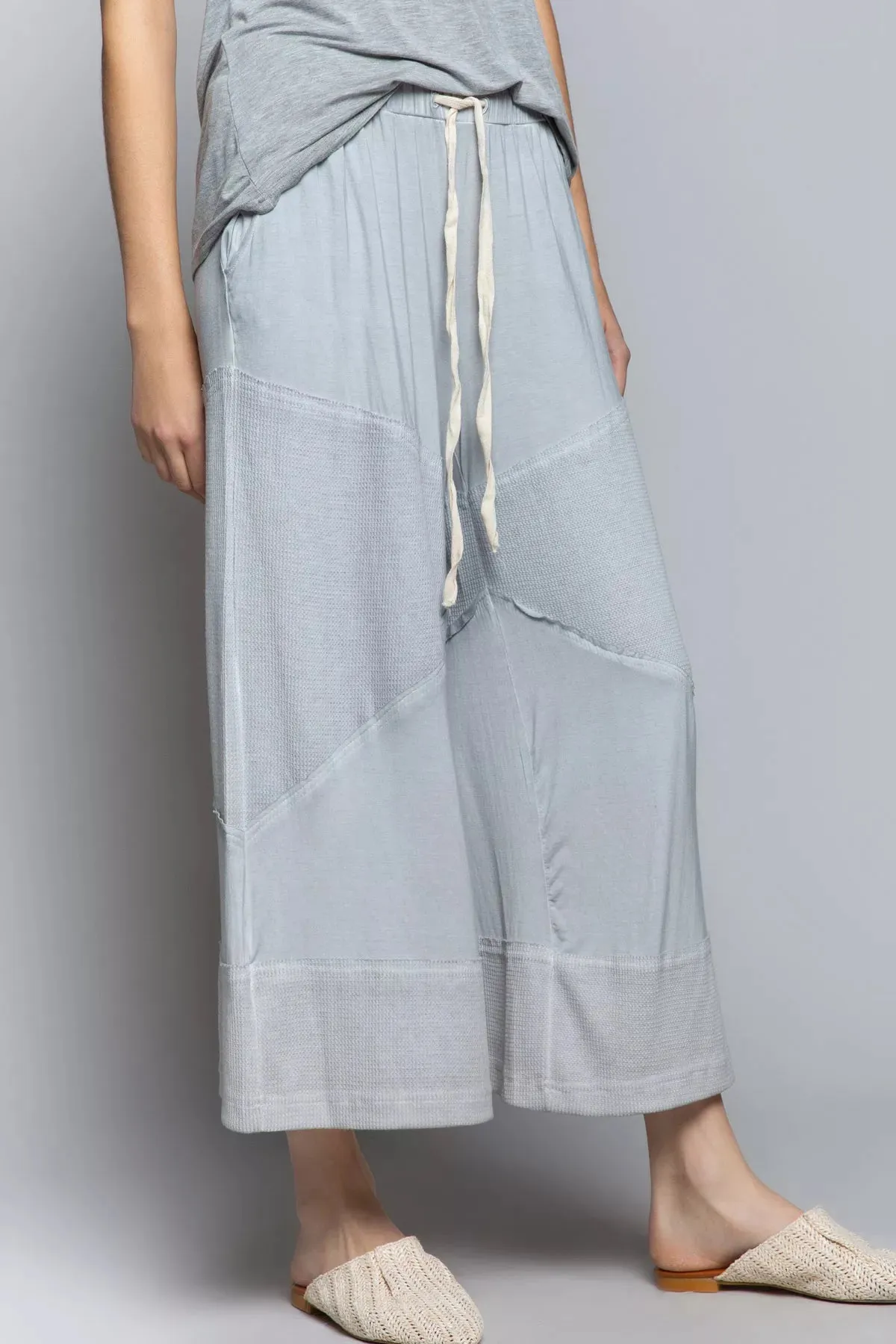 POL Elastic Waistband Wide Leg Pants with Drawstring sold by Charming Charlie product image thumbnail 2