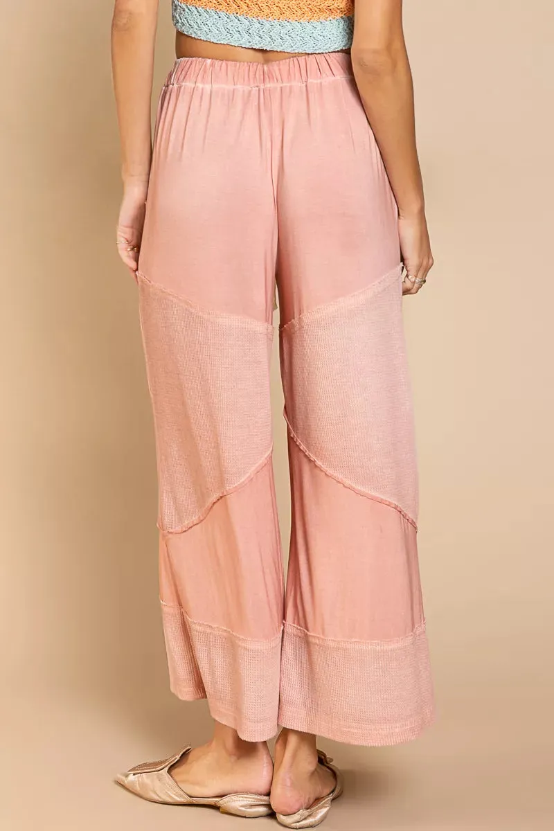 POL Elastic Waistband Wide Leg Pants with Drawstring sold by Charming Charlie product image thumbnail 3