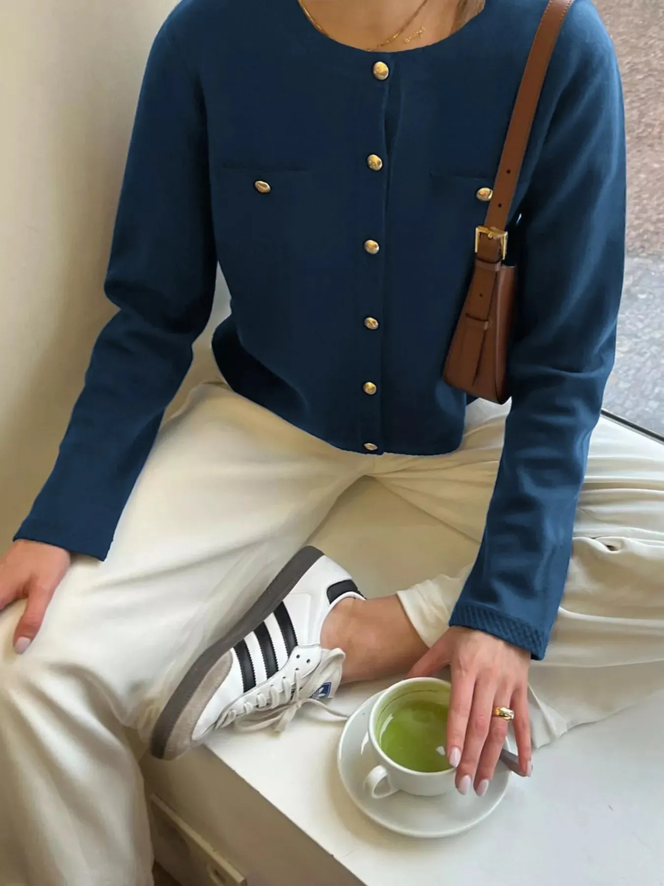 Button-Down Knit Cardigan sold by Charming Charlie product image thumbnail 2