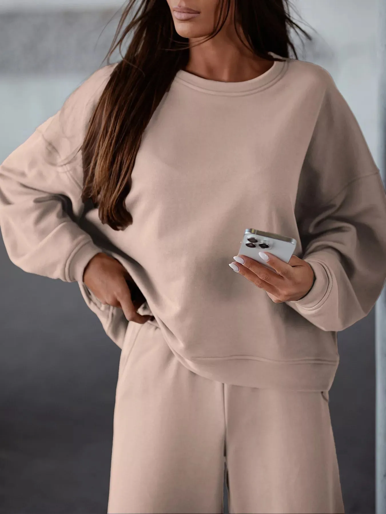 Casual Loose Fit Top and Pants Two-Piece Set sold by Charming Charlie product image thumbnail 4