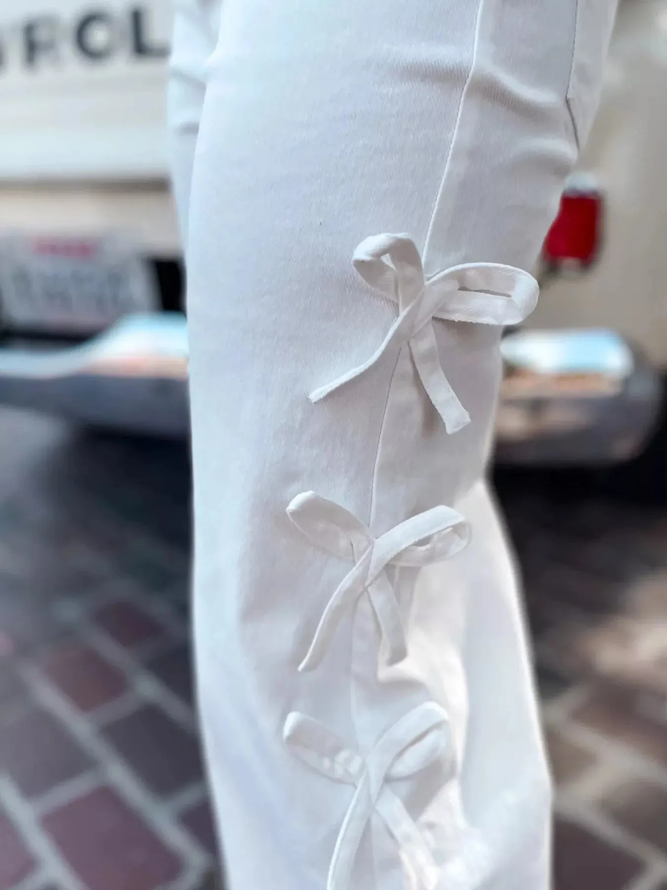 Bow-Accented Wide-Leg Pants sold by Charming Charlie product image thumbnail 5