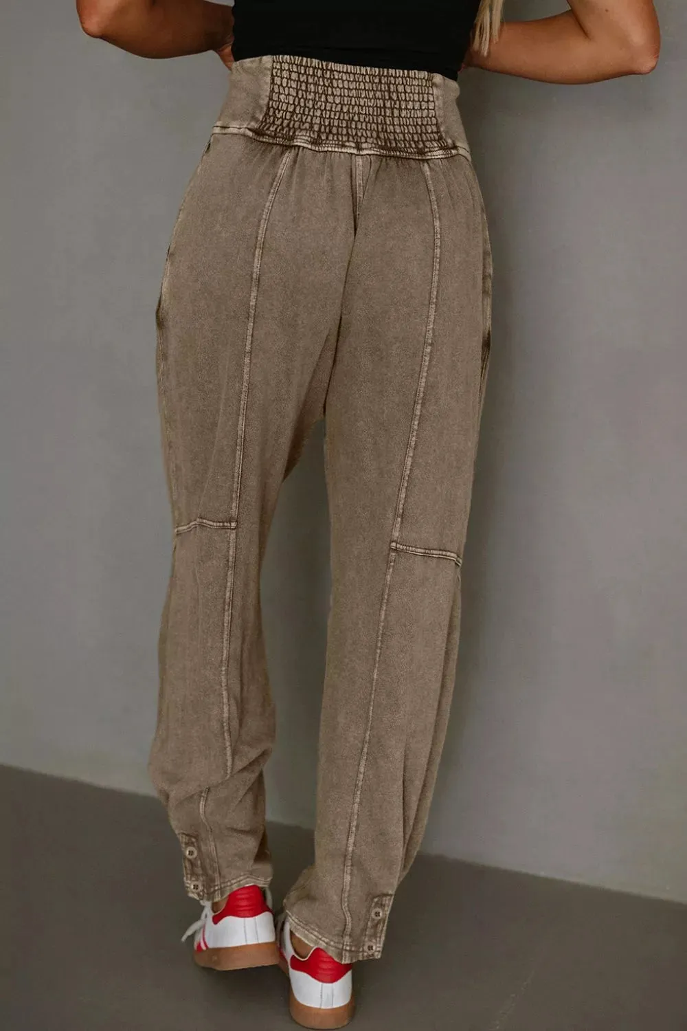 Vintage Wash High-Waisted Balloon Pants sold by Charming Charlie product image thumbnail 2