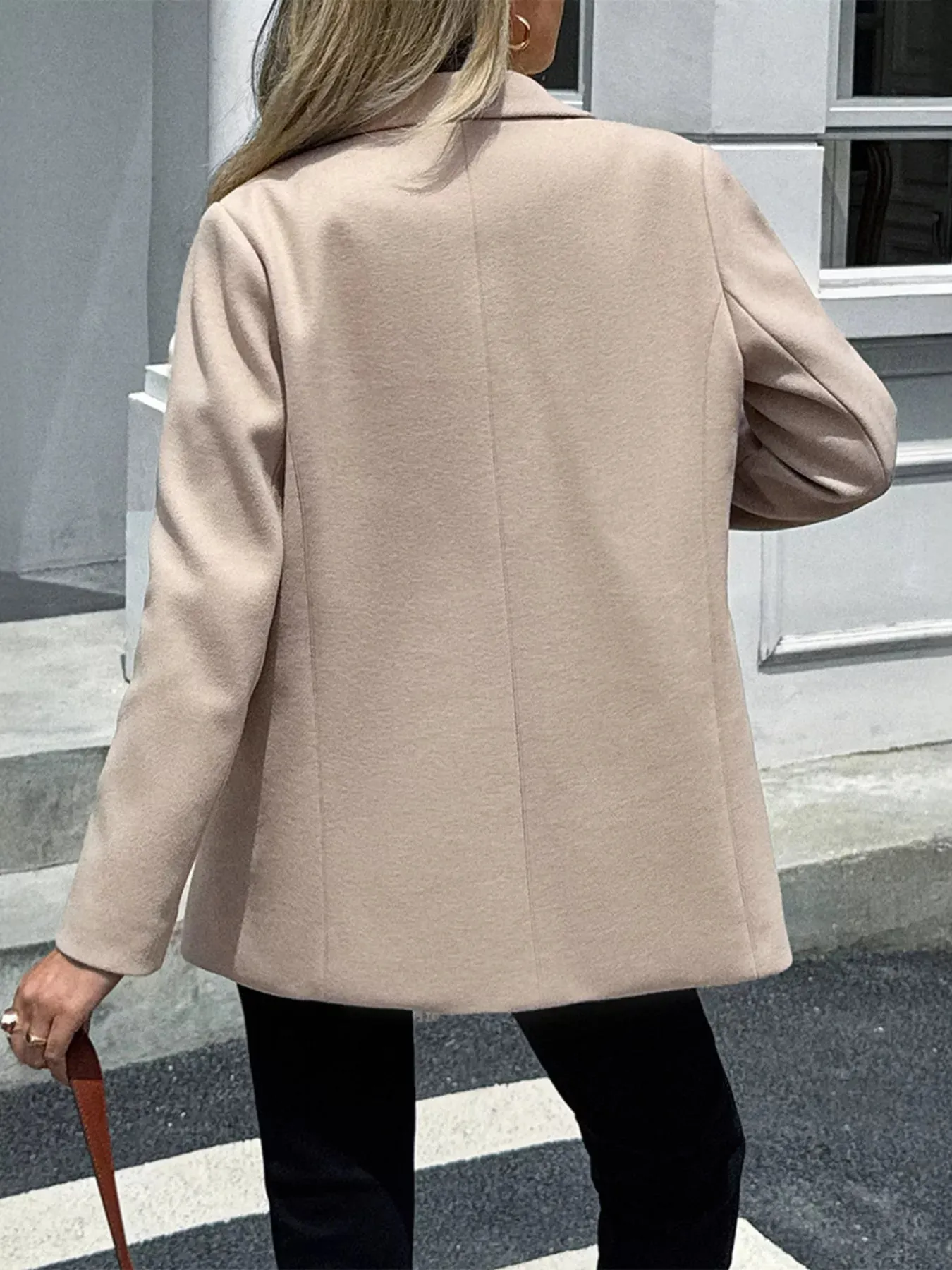 Lapel Collar Button Up Blazer sold by Charming Charlie product image thumbnail 2