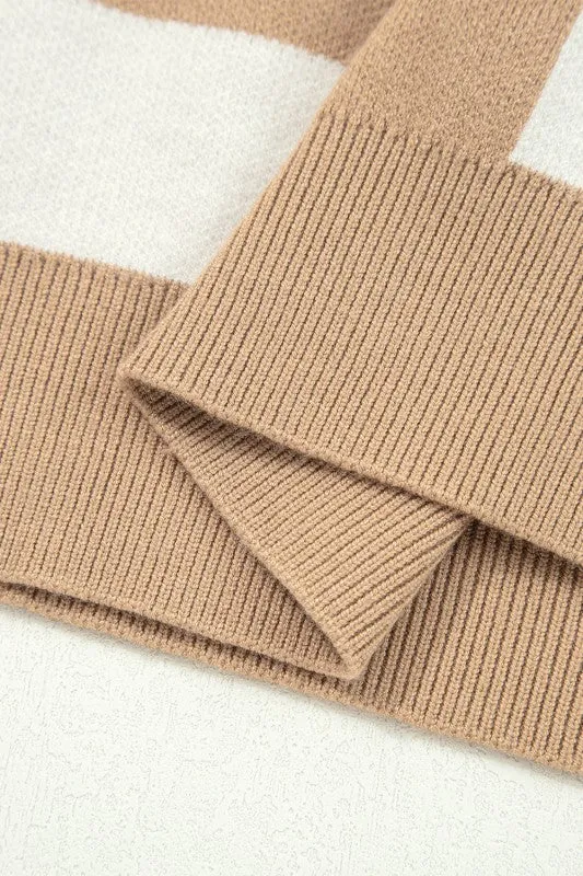 Checker Short Sleeve Drop Shoulder Sweater sold by Charming Charlie product image thumbnail 5