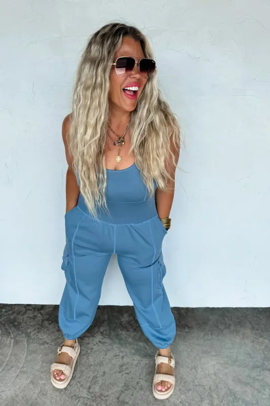 PREORDER: All Set Tank Romper sold by Charming Charlie