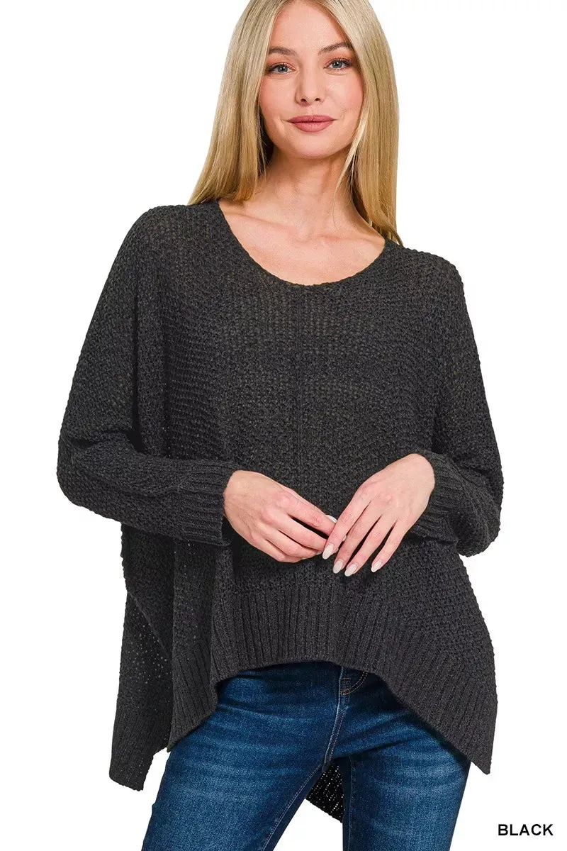 Zenana Dolman Sleeve V-Neck Sweater sold by Charming Charlie product image thumbnail 2