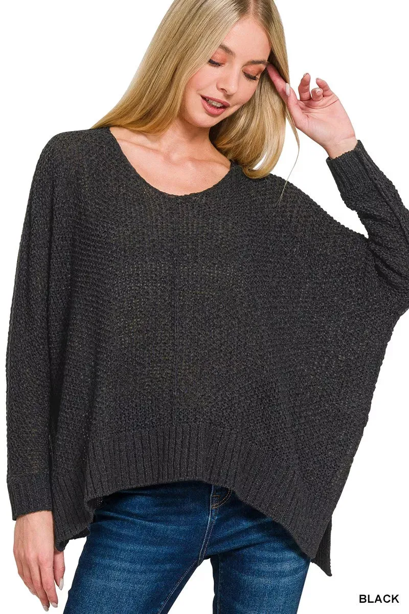 Zenana Dolman Sleeve V-Neck Sweater sold by Charming Charlie