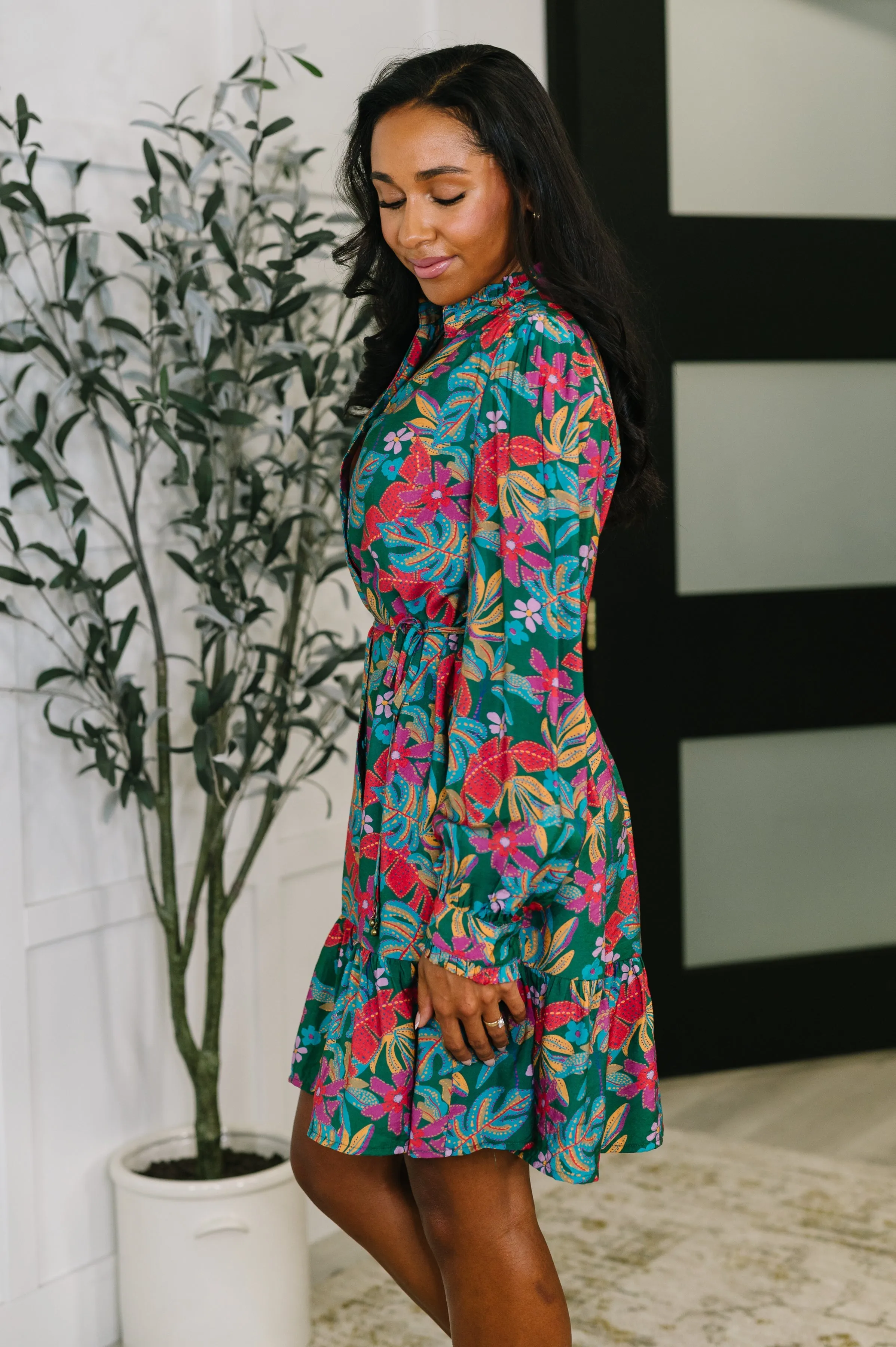 Rustic Retreat Long Sleeve Dress sold by Charming Charlie product image thumbnail 4