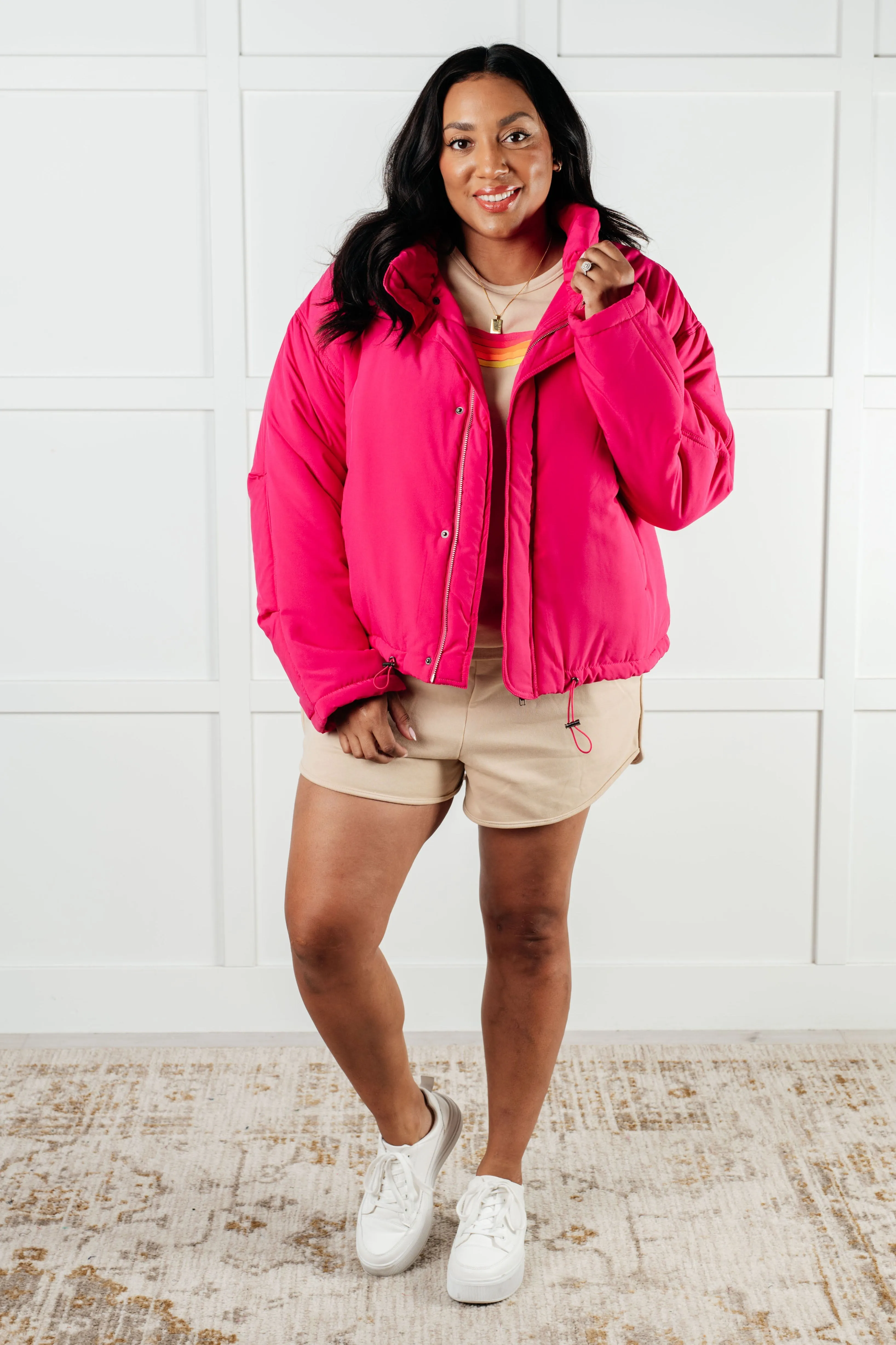 Warm Regards Puffer Jacket sold by Charming Charlie product image thumbnail 4