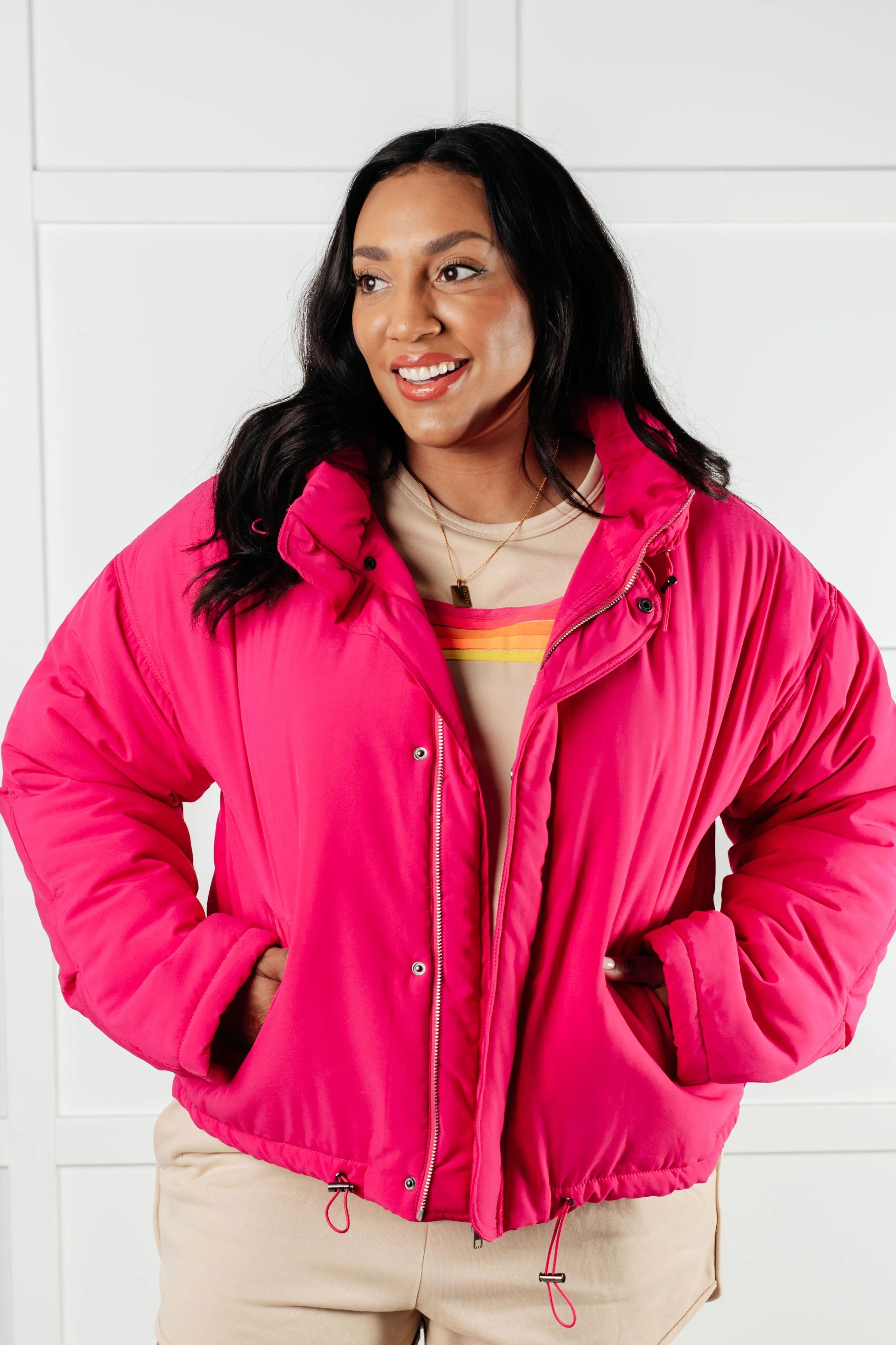 Warm Regards Puffer Jacket sold by Charming Charlie product image thumbnail 2