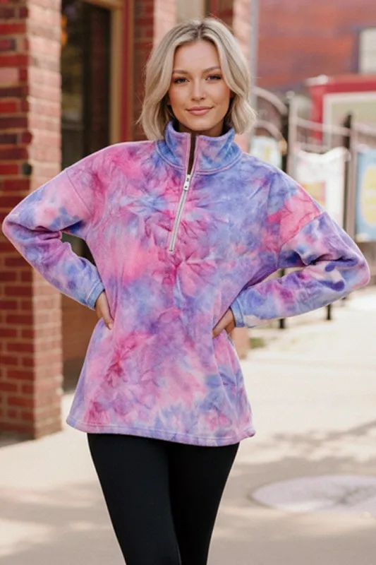 Pastel Skies Fleece Pullover sold by Charming Charlie