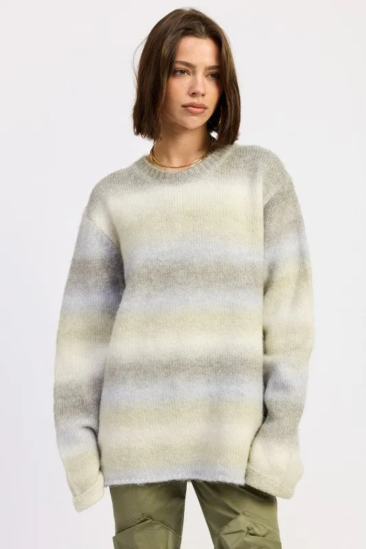OMBRE STRIPED SWEATER sold by Charming Charlie