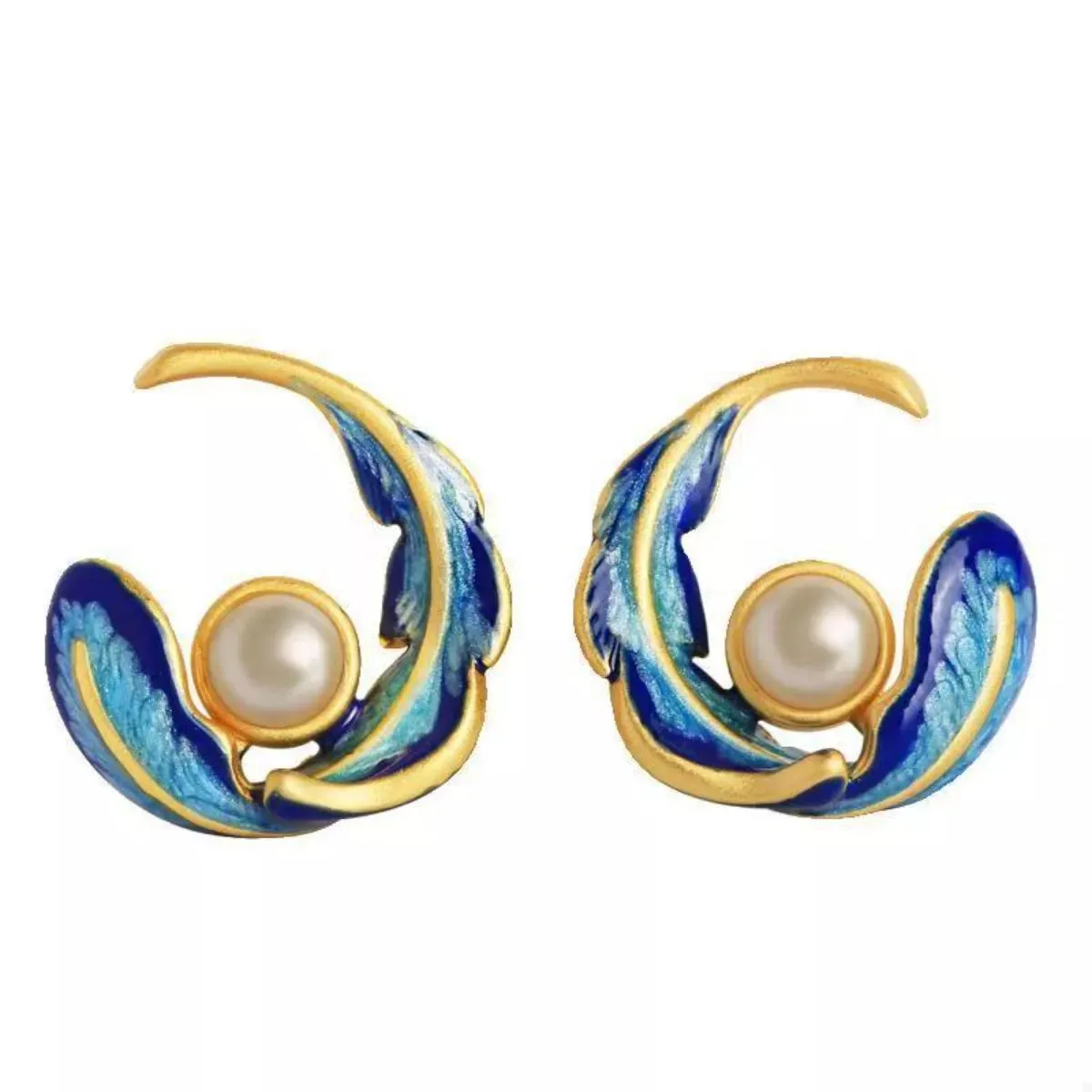 Feather Pearl Stud Earrings sold by Charming Charlie product image thumbnail 5