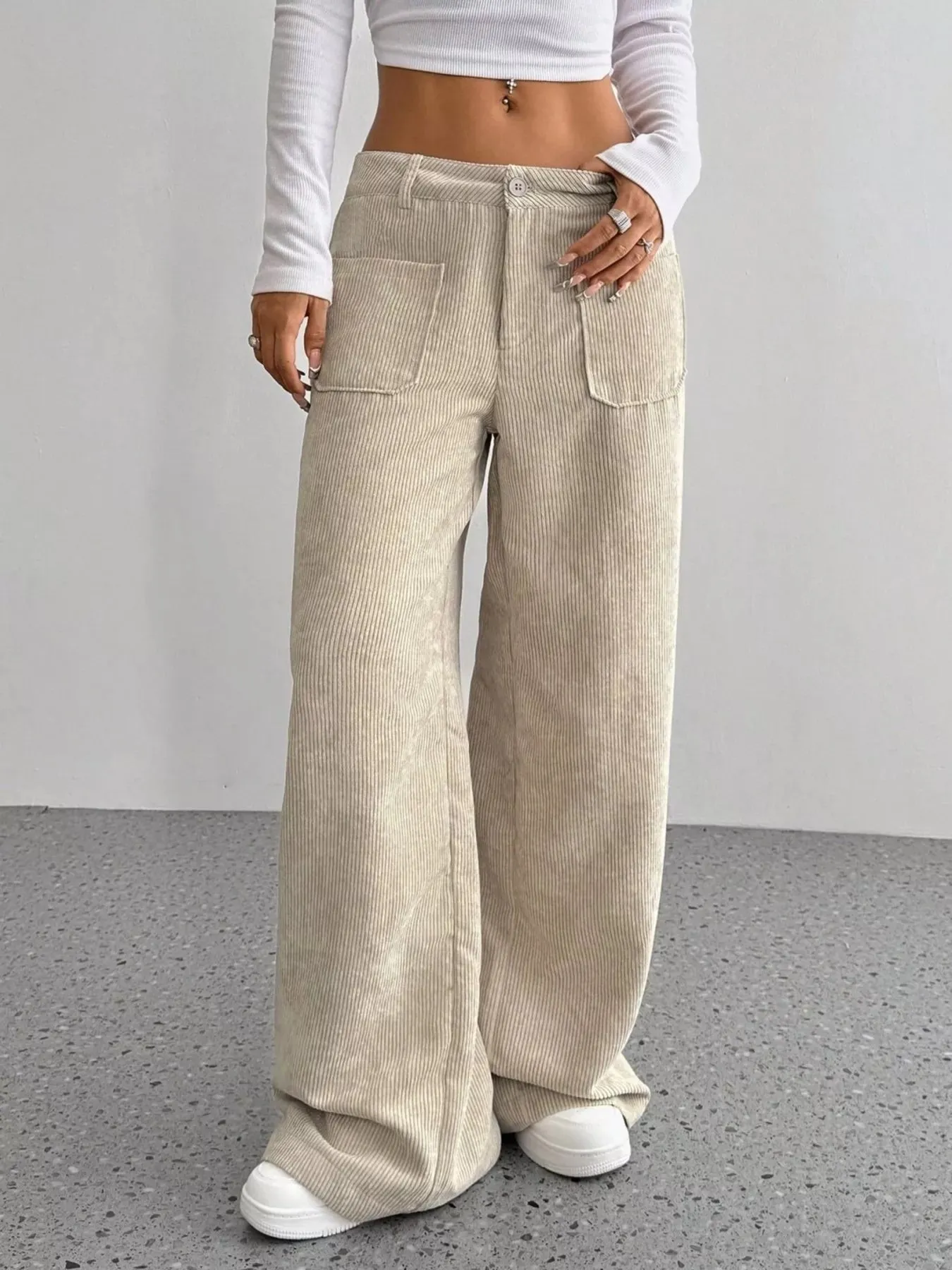 Wide Leg Corduroy Pants sold by Charming Charlie product image thumbnail 3