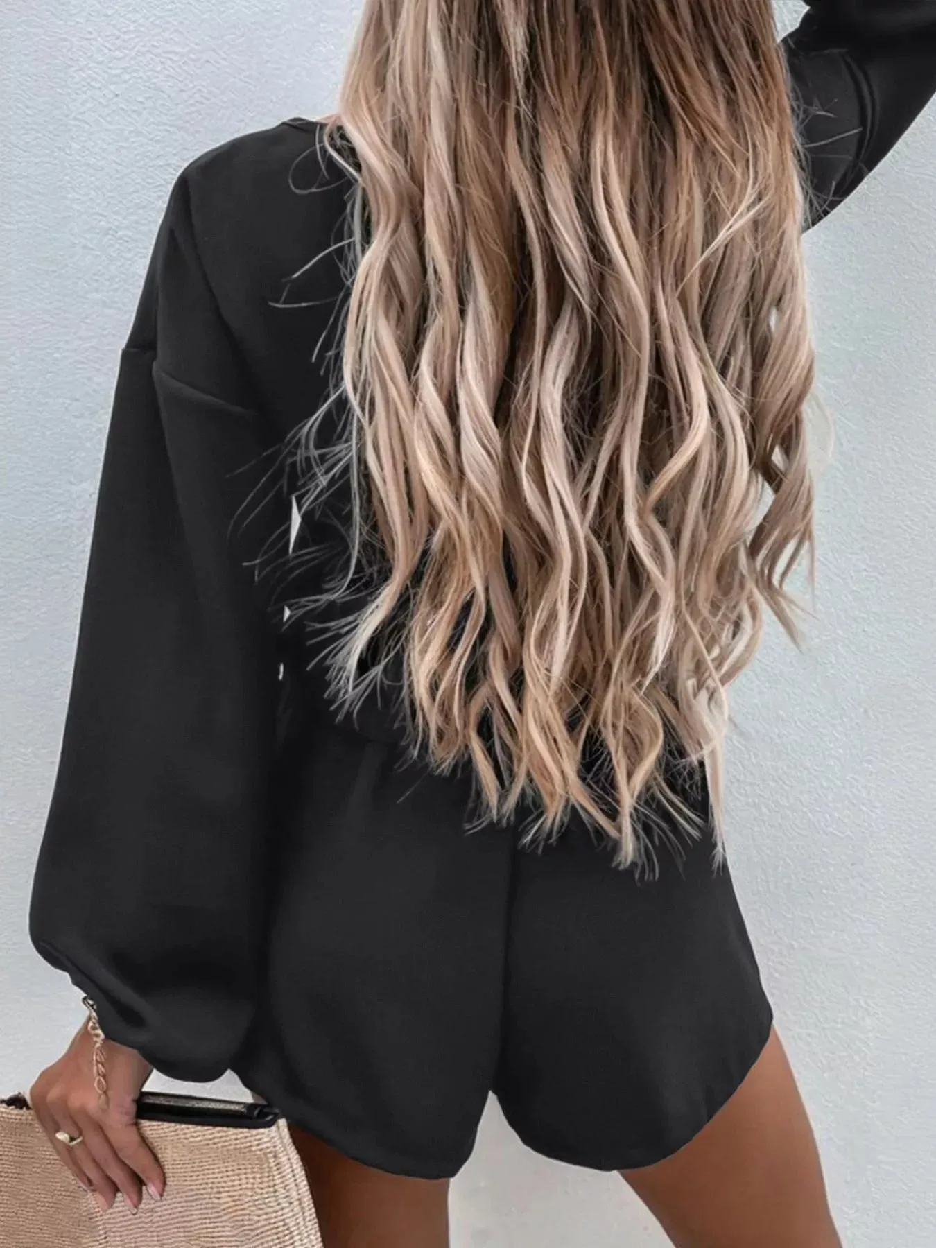 Casual Solid Color Top and Drawstring Shorts Two-Piece Set sold by Charming Charlie product image thumbnail 4