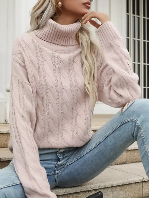 Cable Knit Turtleneck Sweater sold by Charming Charlie