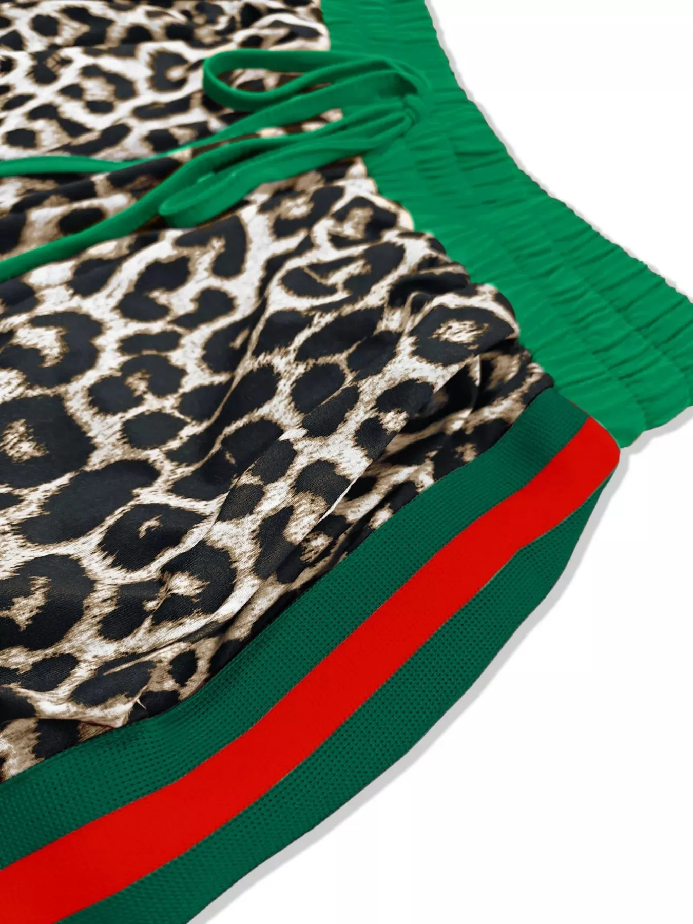 Leopard Round Neck Top and Pants Two-Piece Set sold by Charming Charlie product image thumbnail 5