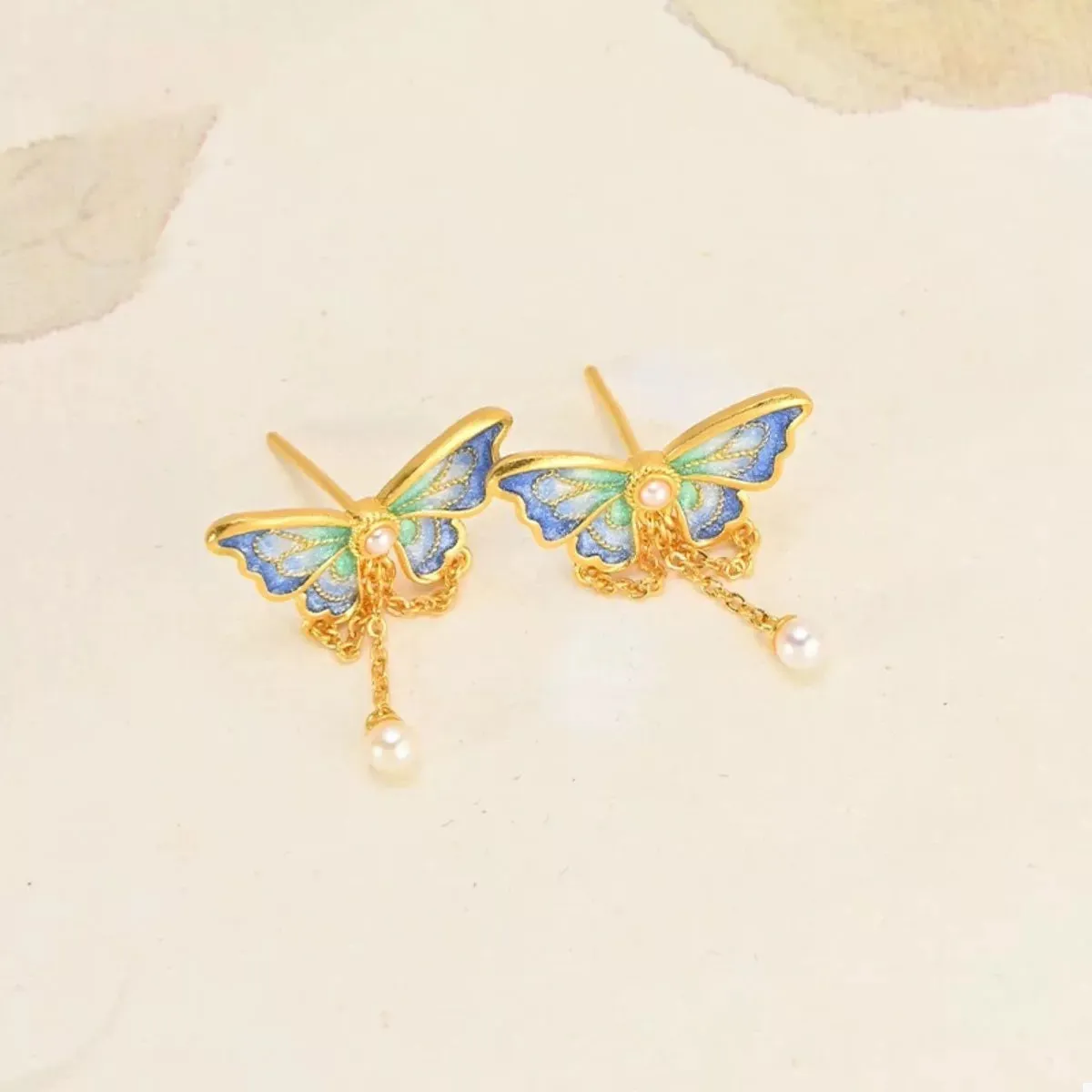 18K Gold-Plated Butterfly Earrings sold by Charming Charlie product image thumbnail 2