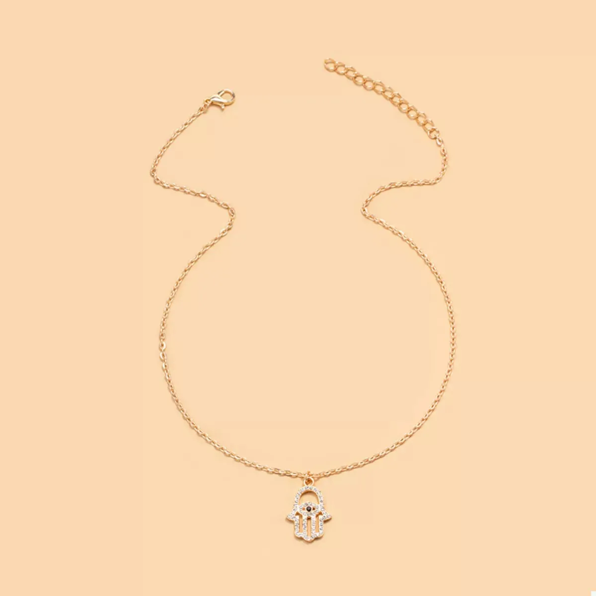 Zinc Alloy Rhinestone Evil Eye Necklace sold by Charming Charlie product image thumbnail 4