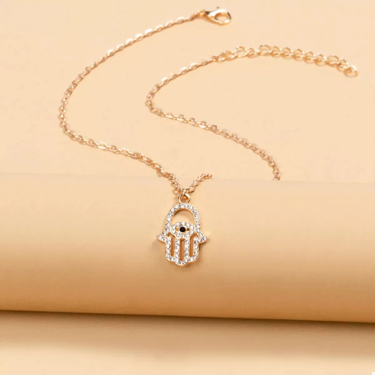 Zinc Alloy Rhinestone Evil Eye Necklace sold by Charming Charlie product image thumbnail 3