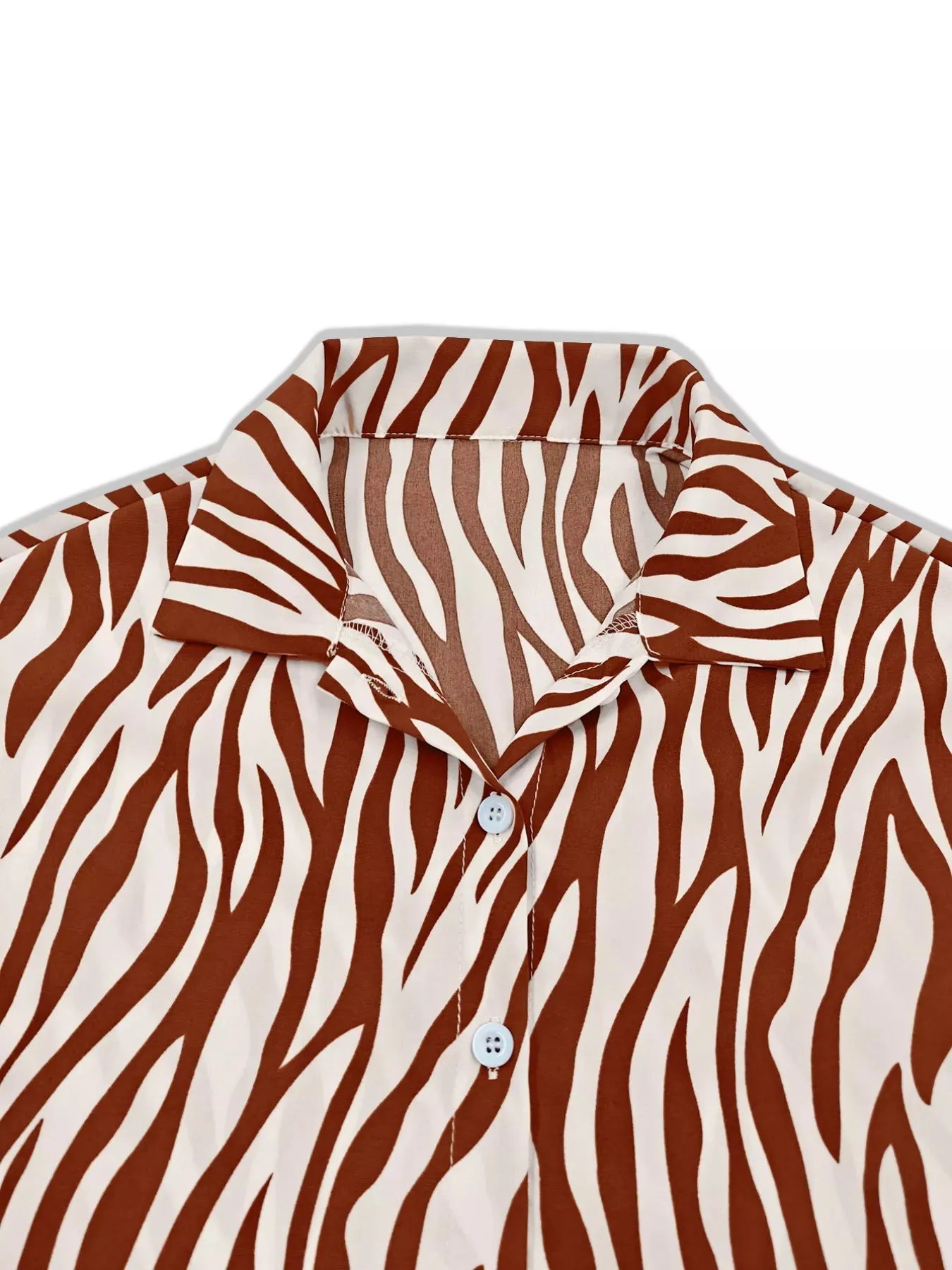 Zebra Print Relaxed Fit Top and Pants Two-Piece Set sold by Charming Charlie product image thumbnail 4