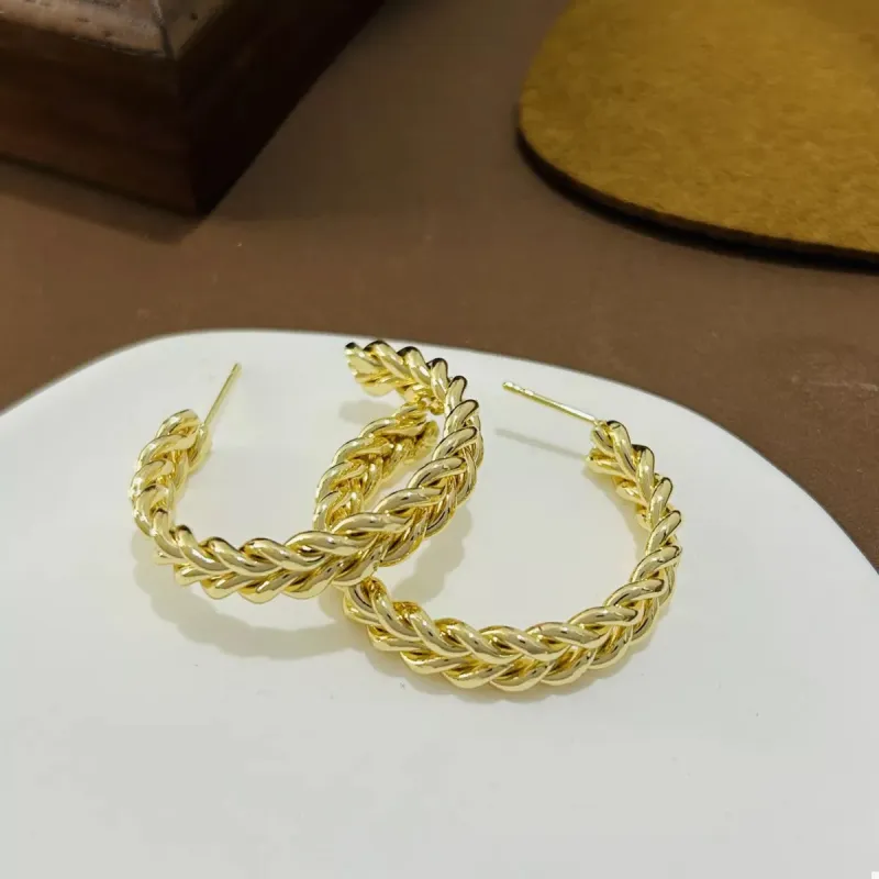 18K Gold-Plated Hoop Earrings sold by Charming Charlie
