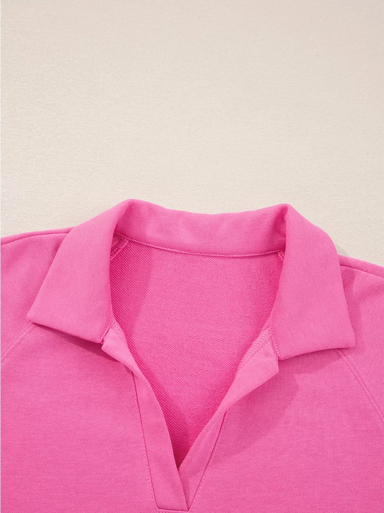 Solid Color Collared Pullover and Central Seam Pants Set sold by Charming Charlie product image thumbnail 4