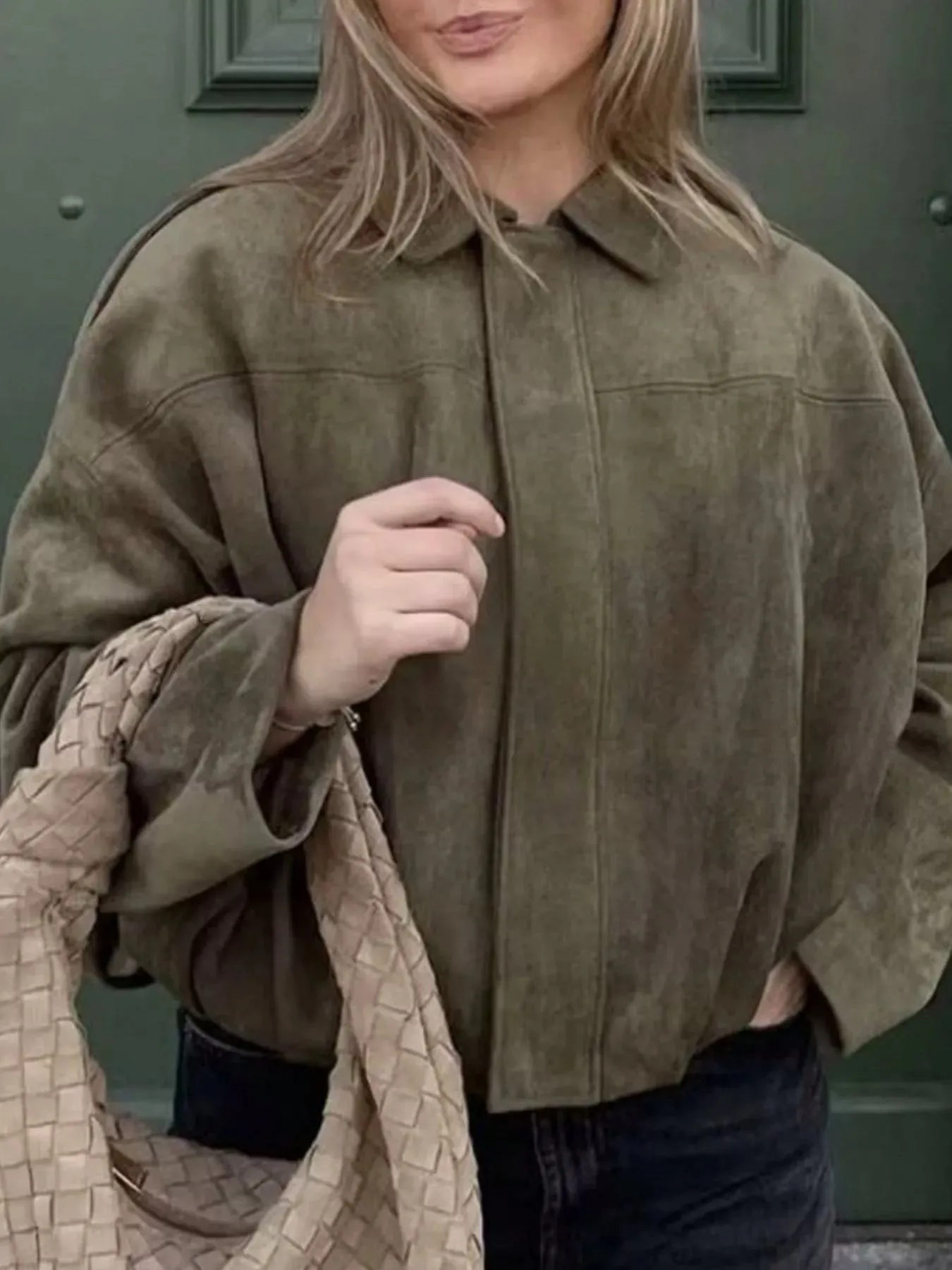 Zip Up Oversized Jacket sold by Charming Charlie product image thumbnail 5