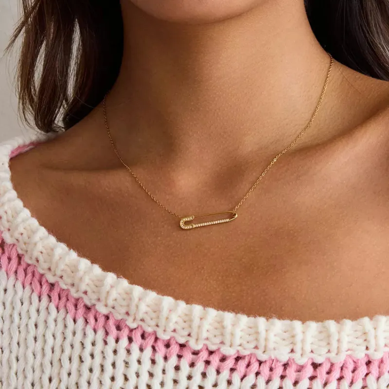18K Gold-Plated Paperclip Necklace sold by Charming Charlie